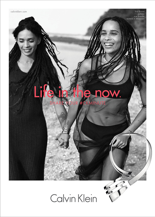 Zoë Kravitz Mother Lisa Bonet Look Gorgeous In New Calvin Klein Ad